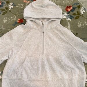 Gray Half-Zip Hoodie Sweater